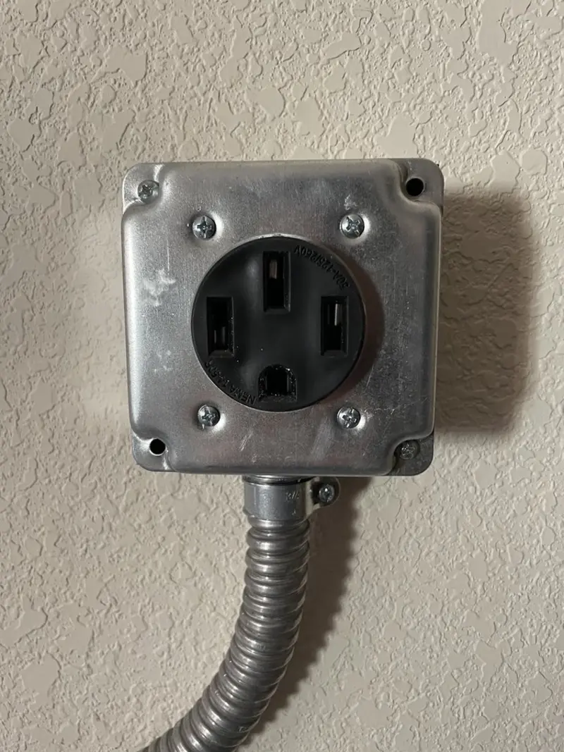 NEMA 14-50 outlet installed for Smart Home Electrical in Versailles